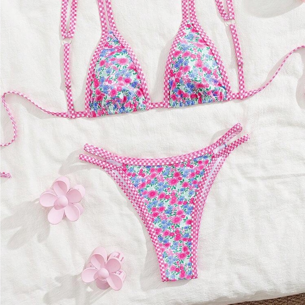 Floral Pink Bikini Set